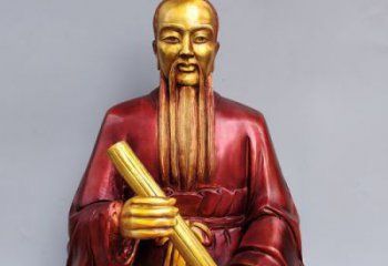 廣場(chǎng)張仲景雕塑 抽象景觀藥王雕塑 烤漆名醫(yī)雕塑