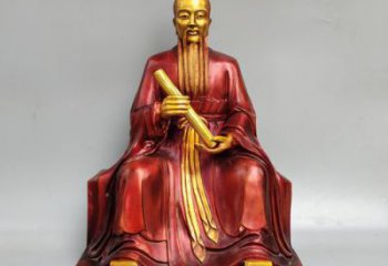 張仲景雕塑 景觀美陳藥王雕塑 噴漆名醫雕塑