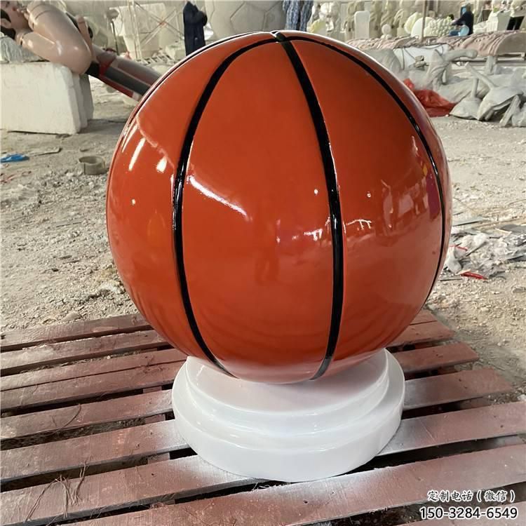 景觀籃球雕塑 剪影景觀球形雕塑 商業(yè)街球類(lèi)雕塑