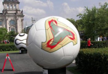 別墅區(qū)足球雕塑 大型別墅區(qū)球體雕塑 剪影球類雕塑