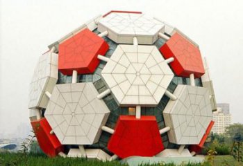 房地產(chǎn)足球雕塑 剪影景觀球體雕塑 鍛造球類雕塑