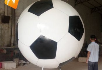 公園足球雕塑 創意企業球體雕塑 美陳球類雕塑