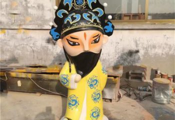 京劇雕塑 創意唱戲雕塑 公園民俗雕塑