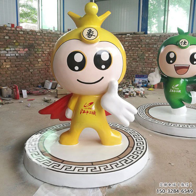 大型象棋娃娃雕塑 戶外民俗雕塑 園林雕塑