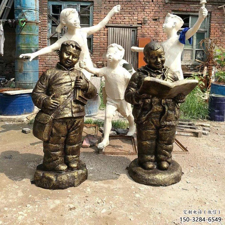 室內看書雕塑 仿真人物雕塑 大型學生雕塑