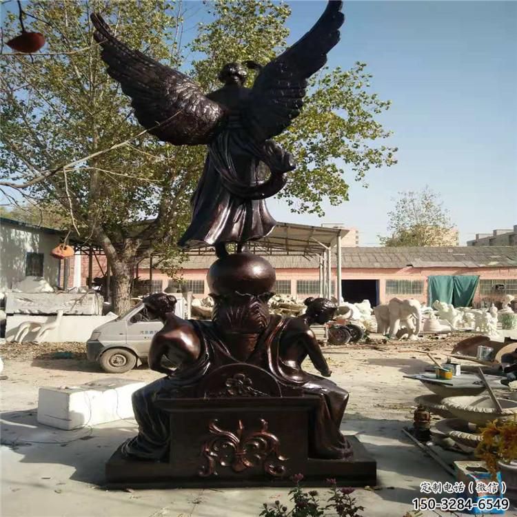 步行街和平女神雕塑 游樂(lè)場(chǎng)人物雕塑 鑄造歐式雕塑