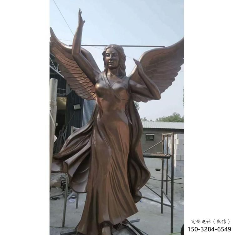 大門口和平女神雕塑 發(fā)光公園人物雕塑 仿真歐式雕塑