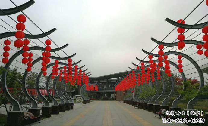 景觀燈籠雕塑 剪影雕塑 商業街雕塑