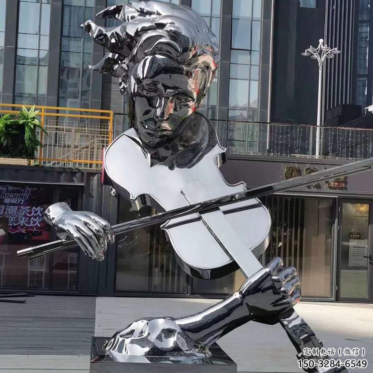 中式薩克斯雕塑 啞光樂器雕塑 游樂場西方樂隊雕塑