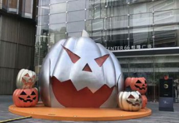 別墅區(qū)骷髏雕塑 大型別墅區(qū)骷髏頭雕塑 剪影鬼怪雕塑