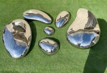 歐式鵝卵石雕塑 抽象希望空心石雕塑 景觀雕塑