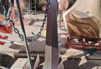 抽象船錨雕塑 啞光碼頭雕塑 室內雕塑