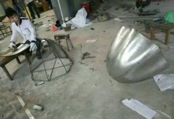 別墅區(qū)蓮藕雕塑 大型別墅區(qū)雕塑 鍛造蓮科雕塑