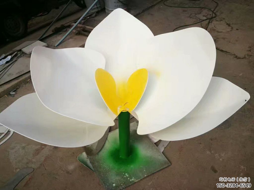 鍛造蘭花雕塑 景觀雕塑 戶外玉蘭花雕塑