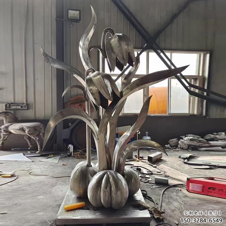 仿古蘭花雕塑 騰飛玉蘭花雕塑 房地產雕塑