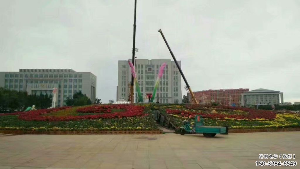 烤漆蘭花雕塑 鋼管玉蘭花雕塑 室內(nèi)雕塑