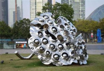 中式蓮蓬雕塑 啞光植物雕塑 游樂場雕塑