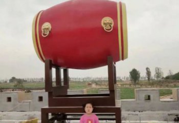 大型戰(zhàn)鼓雕塑 鍛造發(fā)光喜慶雕塑 房地產(chǎn)民族雕塑