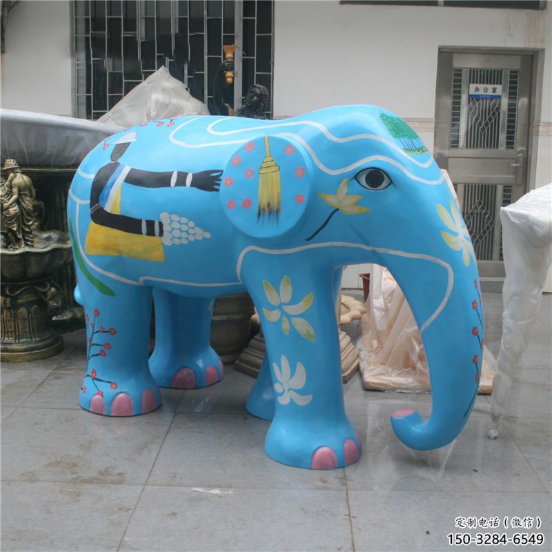 廣場大象雕塑供求，露天雕塑，彩繪大象雕塑標準