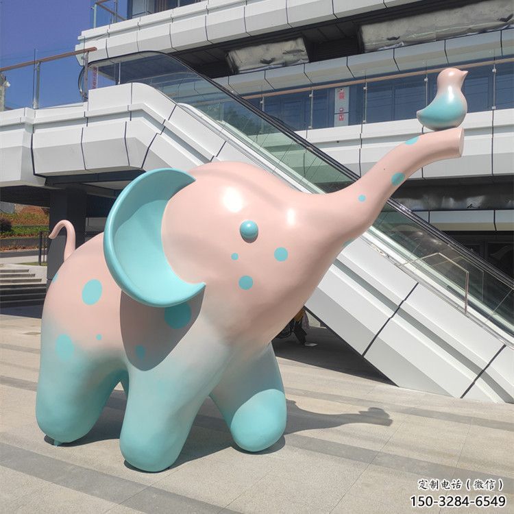 現(xiàn)代大象雕塑承接，歐式風(fēng)格，廣場彩繪大象雕塑精選