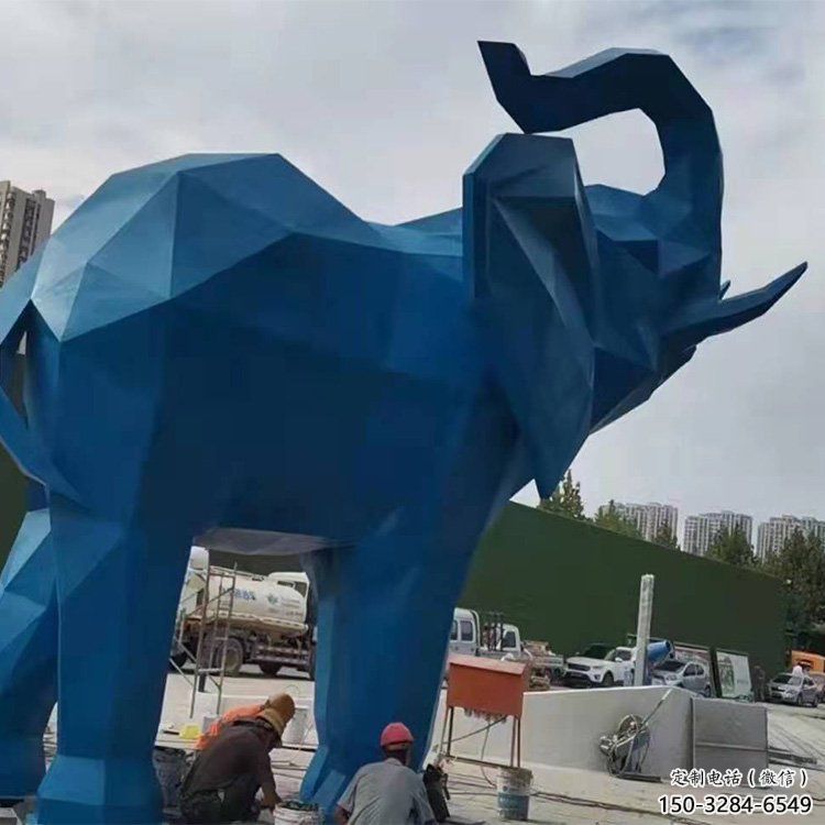 大象雕塑擺件制造，景觀擺件，烤漆大象雕塑選定