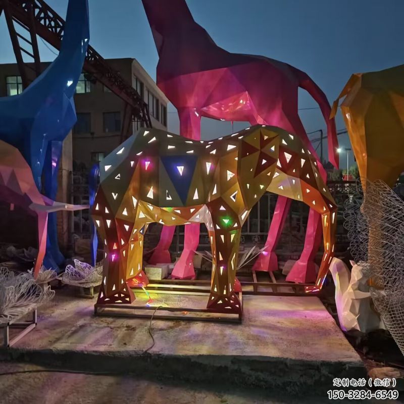 大象雕塑定制，歐式風格，烤漆大象雕塑供給