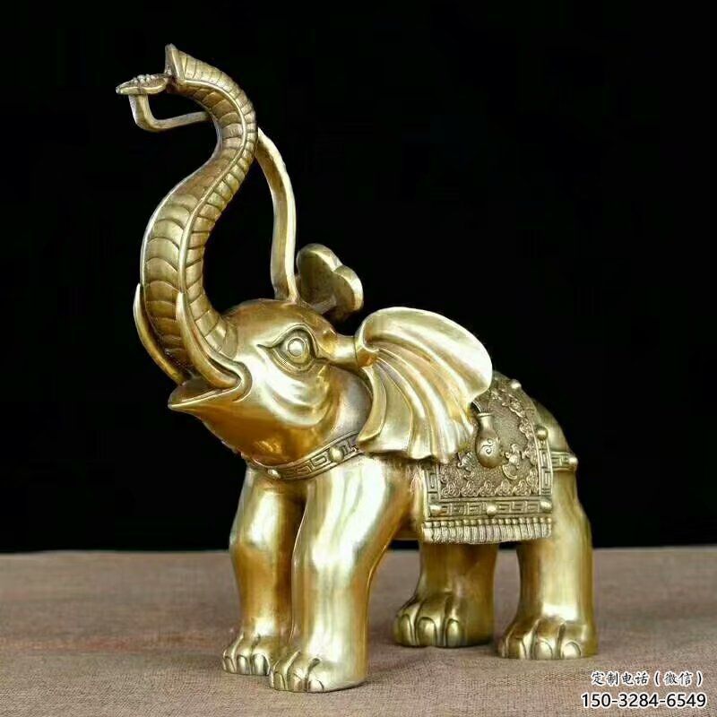 大象雕塑承接，景區(qū)案例，黃銅大象雕塑承接