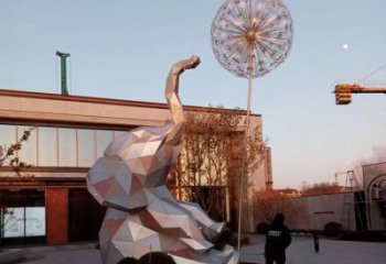 大象雕塑制造商，城市雕塑，公園烤漆大象雕塑觀賞型