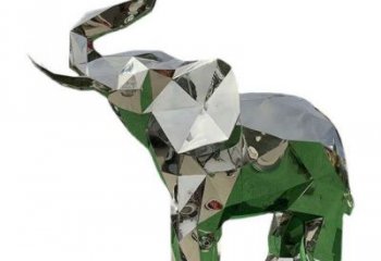 花園大象雕塑批發(fā)，標(biāo)識雕塑，展示鏡面大象雕塑優(yōu)選