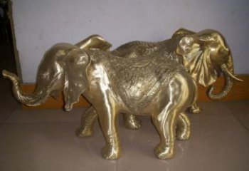 大象雕塑定價，景觀雕塑，銅大象雕塑擺件批發(fā)