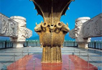 黃銅四羊方尊銅雕供應