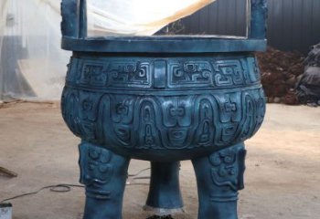 地產(chǎn)標(biāo)識圓鼎銅雕