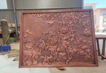 景區(qū)花卉浮雕廠家，景觀雕塑，鑄銅花卉浮雕制作