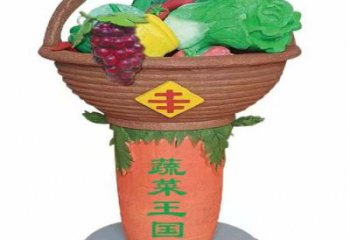 果籃雕塑標準，多彩藝術，景觀白菜果籃雕塑供應