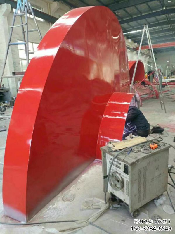 藝術花籃雕塑承接，景區(qū)案例，公園景觀不銹鋼花籃雕塑定制