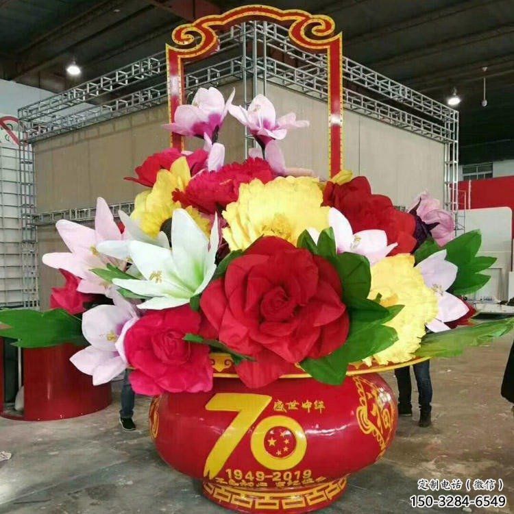 中式花籃雕塑指用，景觀概念，景區花籃雕塑專供