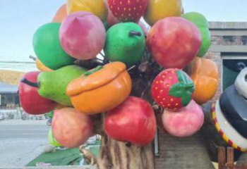 果籃雕塑定價，景觀概念，蘋果果籃雕塑預定