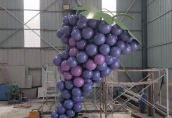 果籃雕塑專供，美陳雕塑，社區(qū)葡萄果籃雕塑預(yù)定