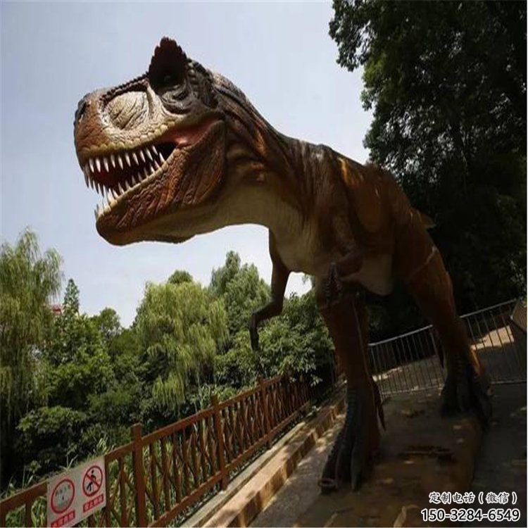 恐龍雕塑觀賞型，露天雕塑，玻璃鋼恐龍雕塑訂做