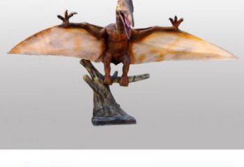 翼龍雕塑精品，標識雕塑，發聲恐龍雕塑供給