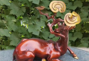 廣場馴鹿雕塑，動物彩繪雕塑，抽象效果