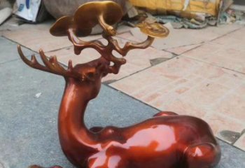 景區馴鹿雕塑，公園動物雕塑，仿真動物擺件