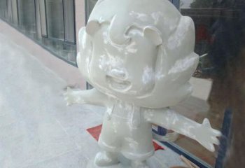 室外玻璃鋼卡通獅子雕塑制作，立體動漫效果