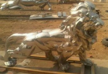 仿真獅子雕塑制作，園林裝飾，建筑不銹鋼獅子雕塑生產