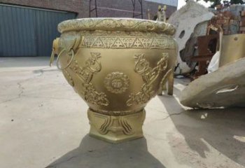 黃銅吉祥銅缸雕塑制作