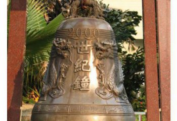 仿古銅鐘雕塑-掛式鑄銅鐘雕塑