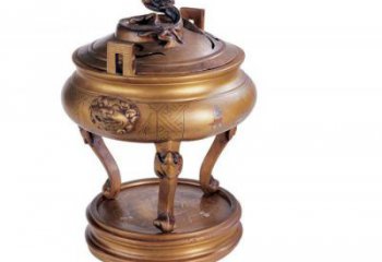 黃銅材質(zhì)博山爐雕塑