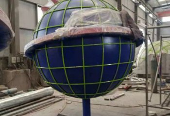 地球雕塑標準，烤漆工藝，不銹鋼地球雕塑精品