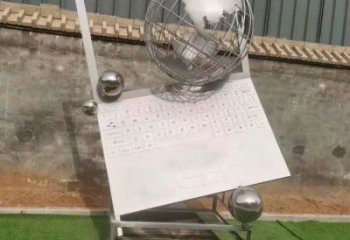 地球儀雕塑供需，廣場(chǎng)雕塑，景觀筆記本地球儀雕塑定制