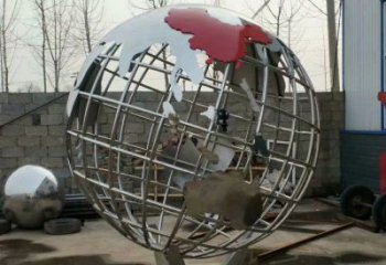 地球儀雕塑制造商，城市雕塑，鏡面地球儀雕塑觀賞型